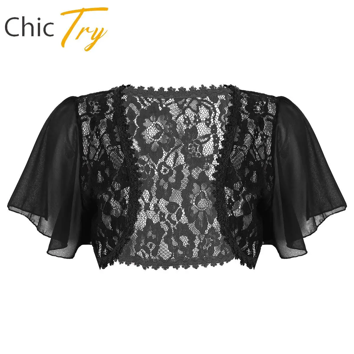 

Women Belly Dance Tops Women V Neck Mesh Flare Sleeve Shawl Shrug Bolero Cardigan Stage Performance Dancewear Costume