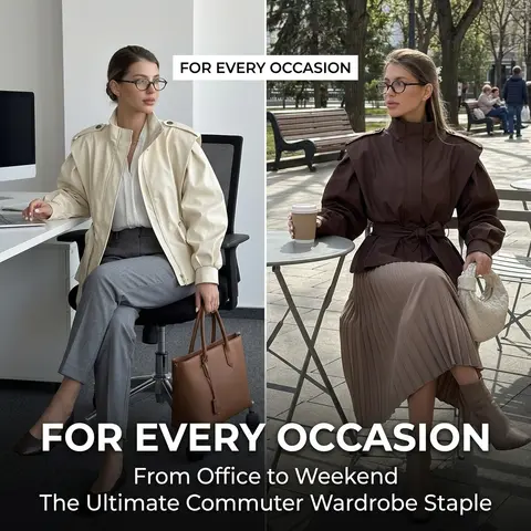 Trench Coat Women French Design Loose Long Sleeve Waist Tie Slimming Commuter Fashion Jacket