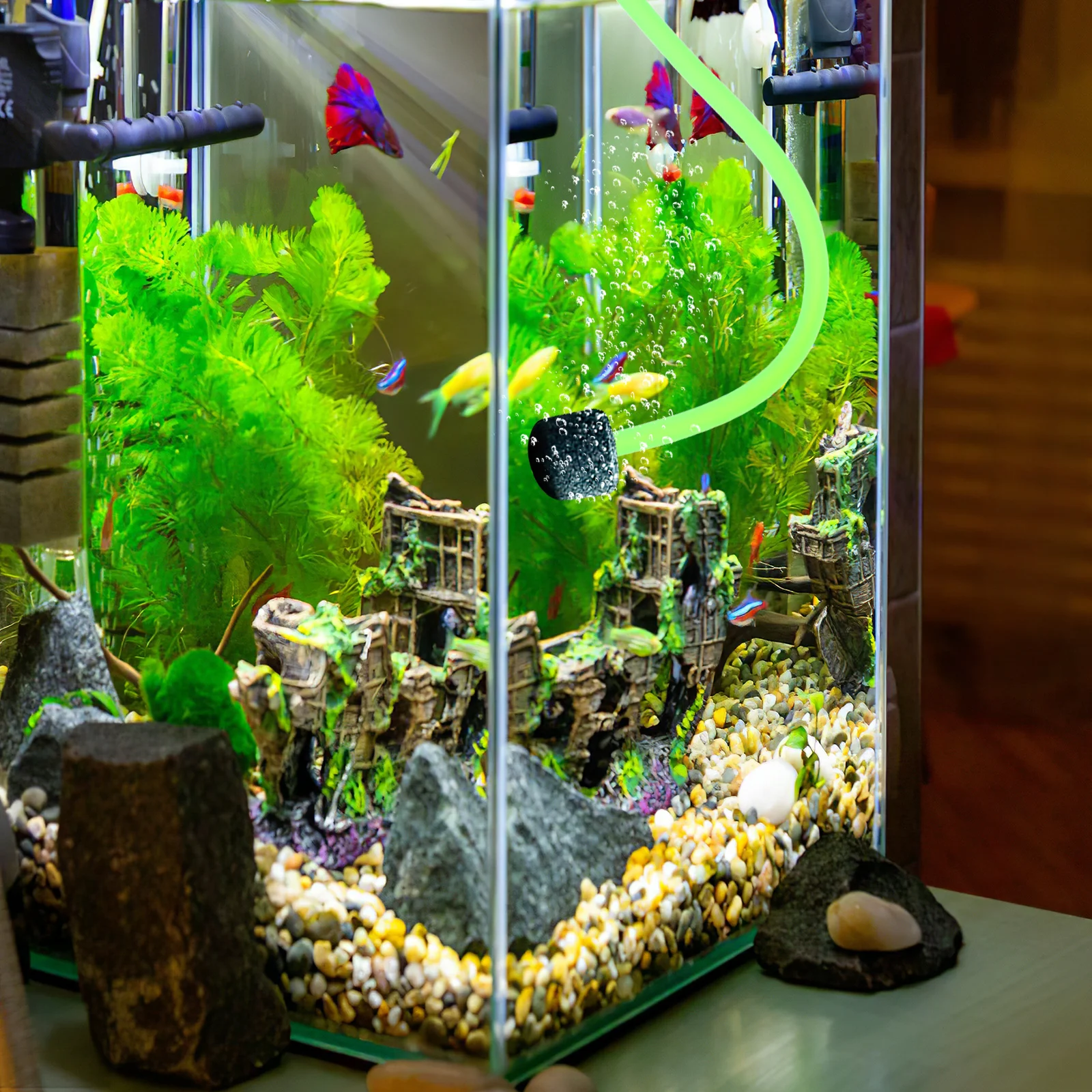 

1.5m Aquarium Oxygen Pump PVC Hose Airline Tubing Fish Tank Air Pump Tubing Aquarium Aeration Accessories Water Filling Garden