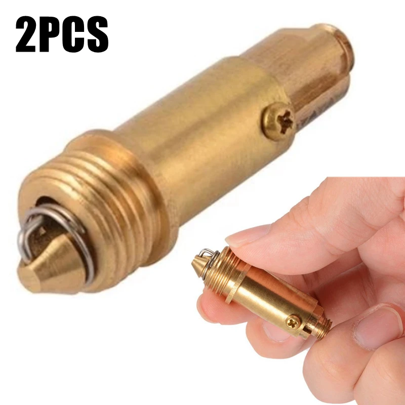 1/2pcs Spring Plugs Bounce Valve Brass Basin Sink Bath Replacement Waste Easy Pop Up Click Clack Plug Bolt Spring Mechanism Part