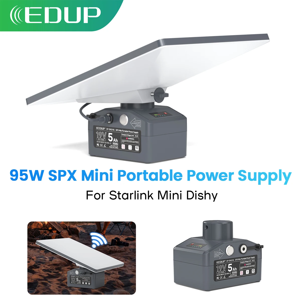 EDUP SK0115 Starlink Mini Portable Supply 95 W SPX Mini Portable Power Source Einfache Installation