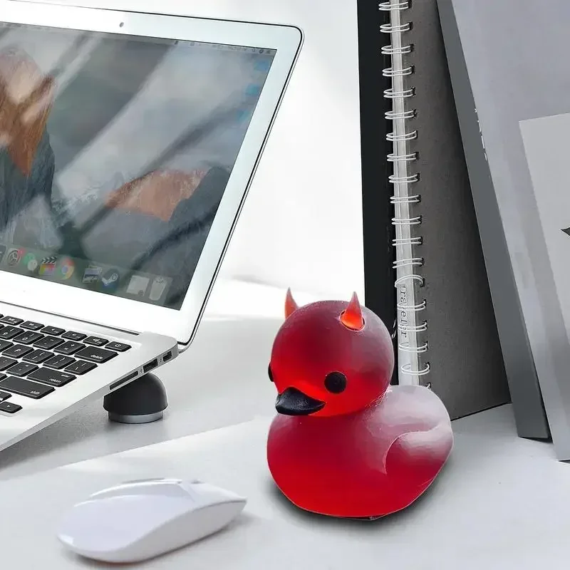 Devil Ducky, темная сатановая утка, готические подарки, украшение для автомобиля, украшение для приборной панели, украшение для автомобиля