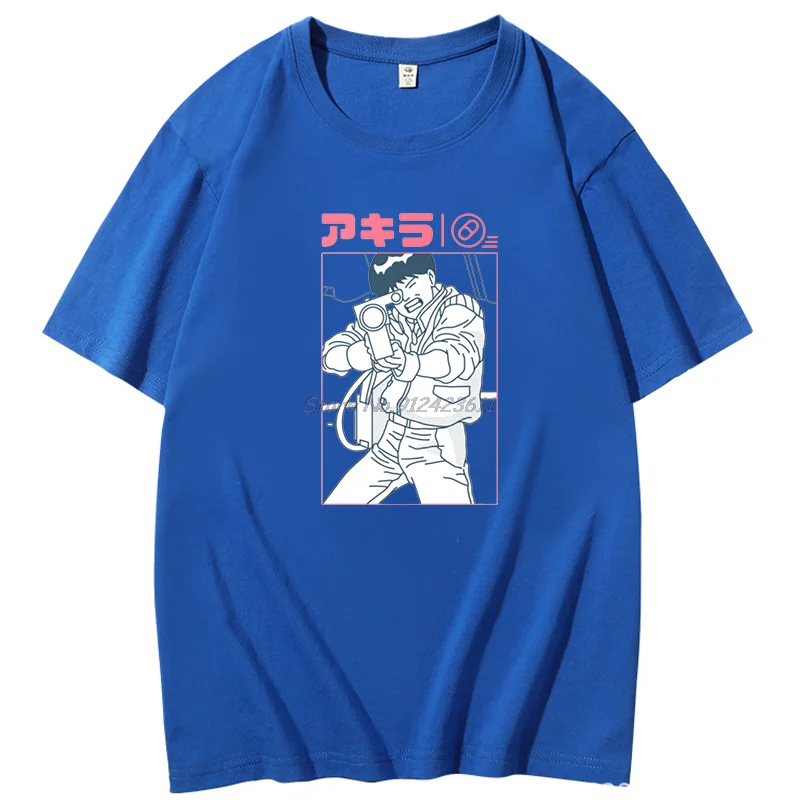 Summer Fashion Anime Graphic T Shirts Neo Tokyo Men's Short Sleeve T-Shirt Shotaro Kaneda Casual Cotton New Shirts And T-Shirts