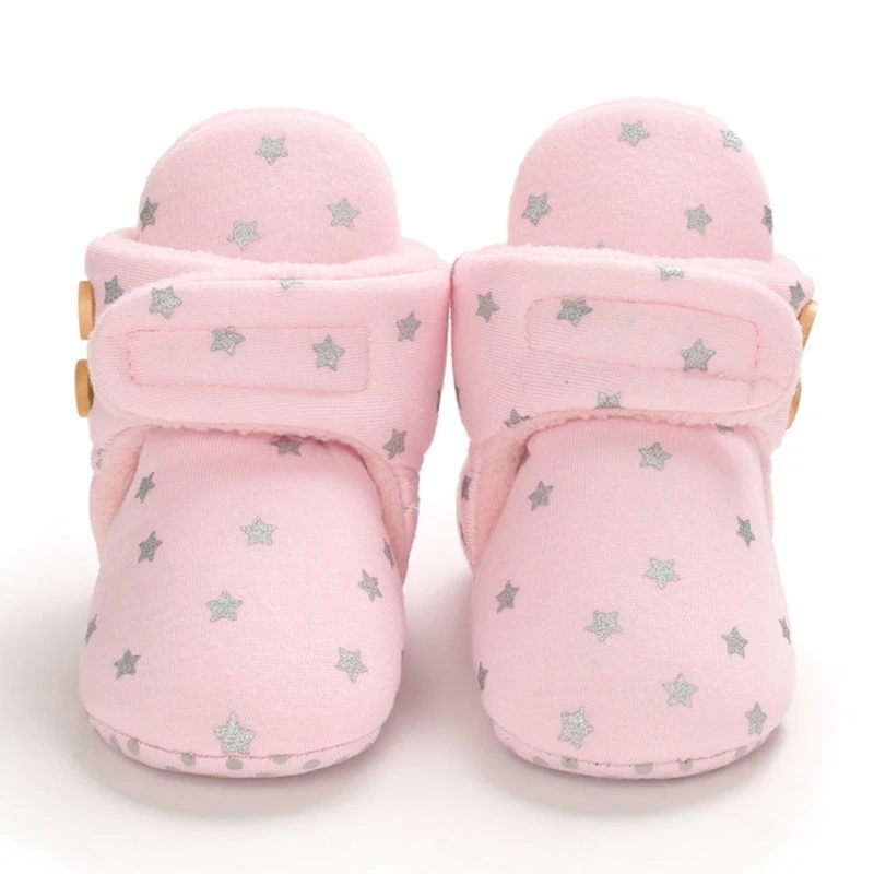 Winter Snow Boots For Newborn Baby Girls Boys Booties Keep Warm Plush Inside Anti-slip Infant Toddler Soft Bottom Shoes