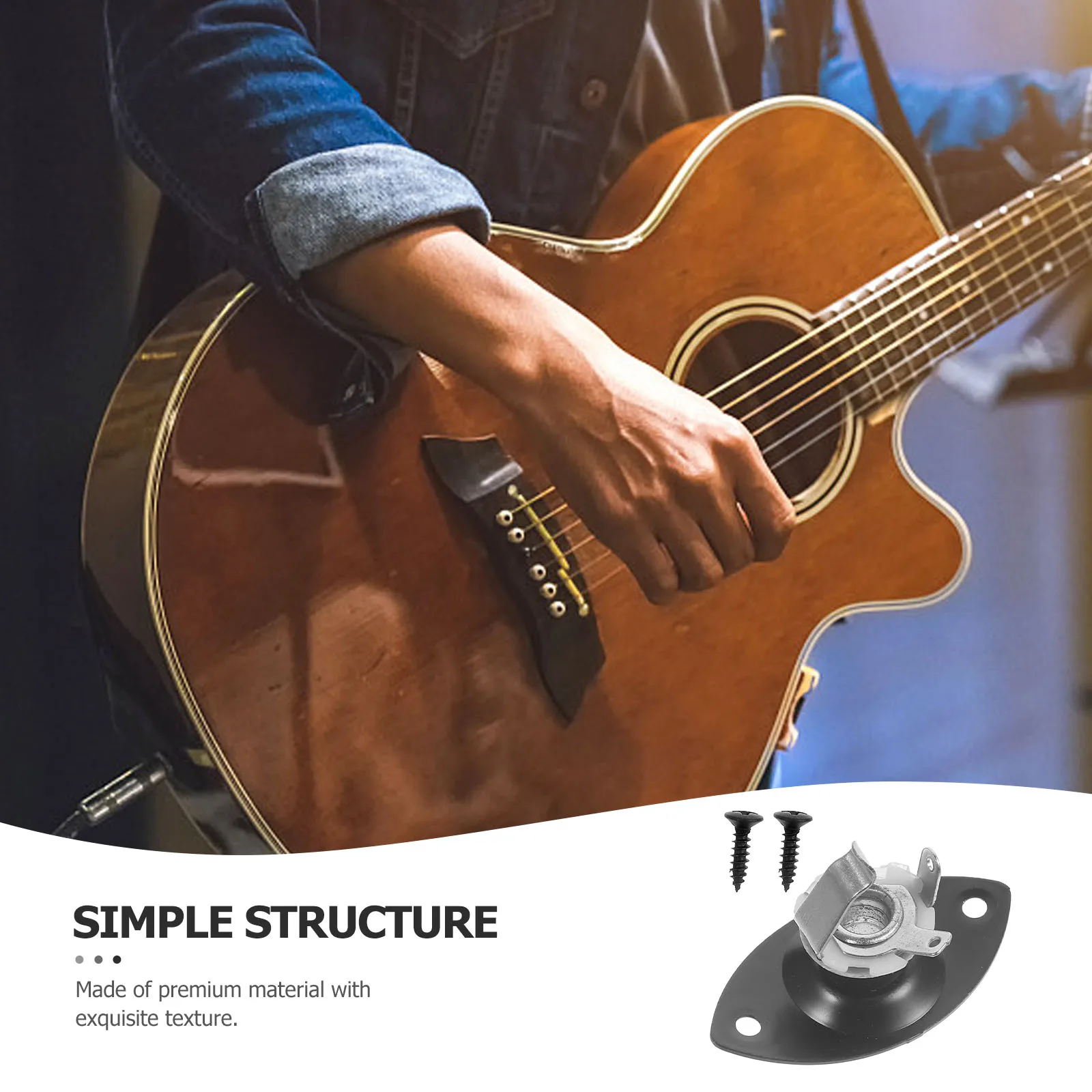 

Guitar Jack Output Socket Electric Guitars Connection Plate Part Board Jackplate