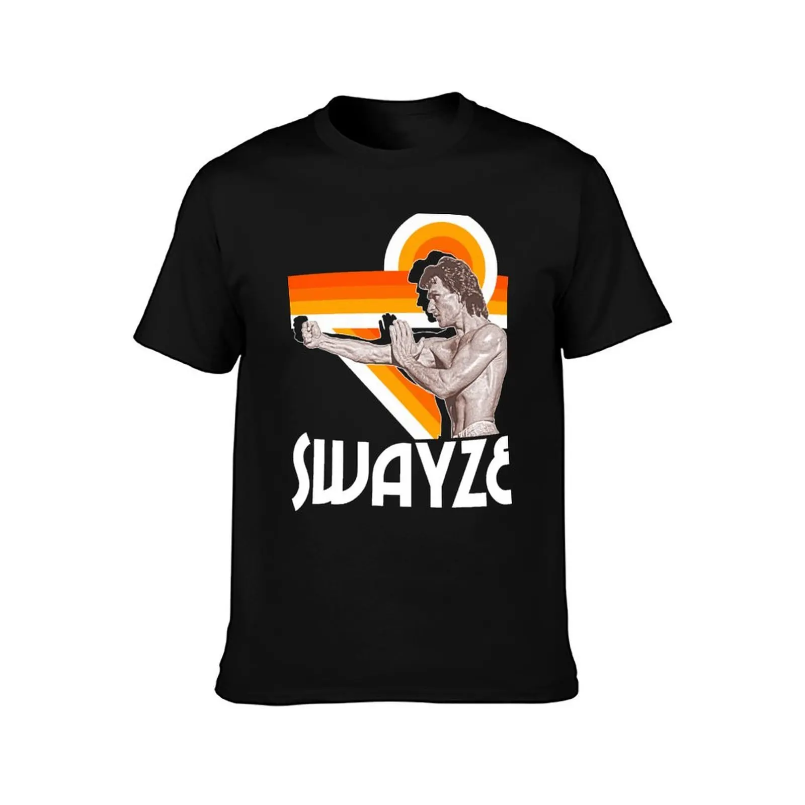 Patrick Swayze Shirtless Hot Bod FanArt Tribute T-Shirt cute tops graphic tee shirt t shirts for men cotton