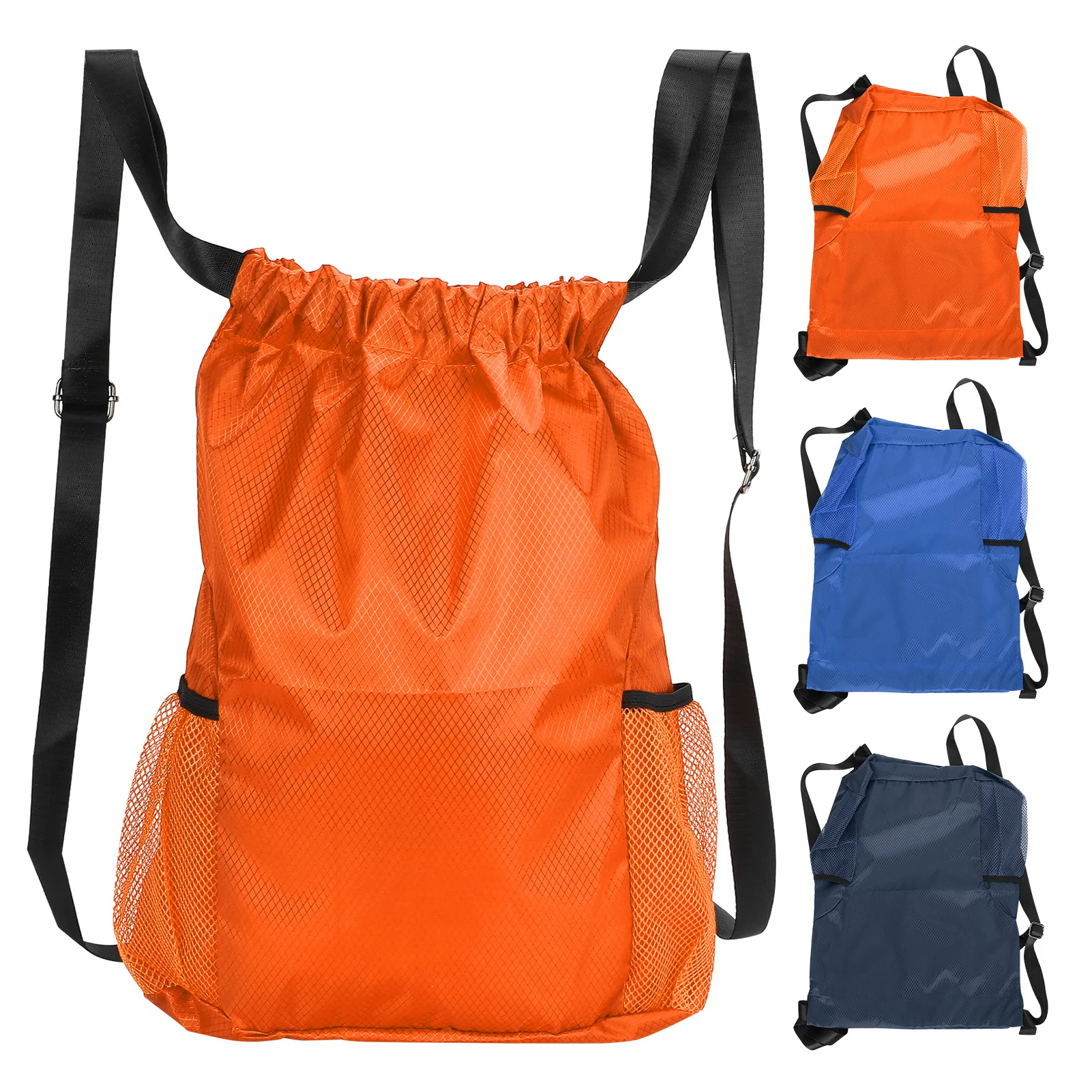 

Утолщенная водонепроницаемая сумка на шнурке, спортивный рюкзак с двумя лямками, легкий дорожный мешок для хранения вещей для ежедневного использования на открытом воздухе