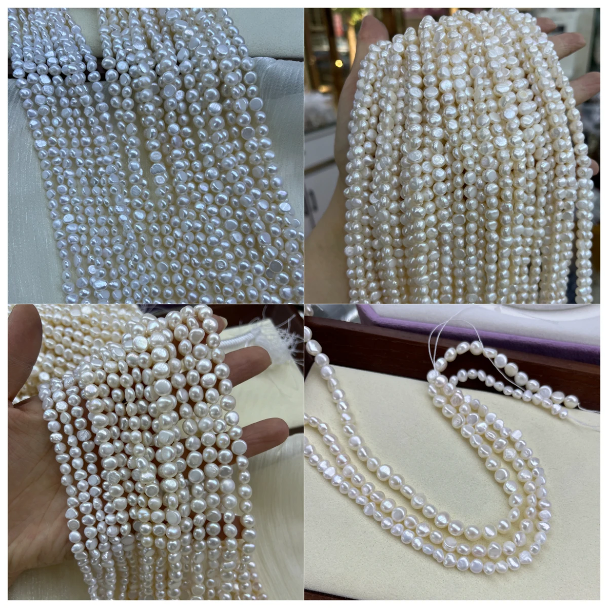 

Natural Freshwater Pearls 4-9mm3A Irregular Bead Jewelry Make DIY Necklace Bracelet Women Gift AccessoryFactory Wholesale