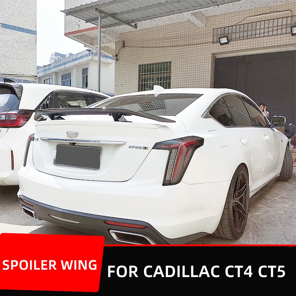 

Rear Trunk Lid Boot Car Tuning Wing Spoiler For Cadillac CT4 CT5 CT6 SLS ATS CTS Sedan 4 Door Racing Sport 135cm Styling Parts