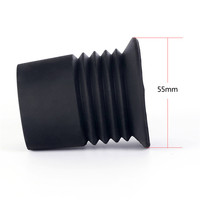 Tactical Hunting Flexible Rifle Scope Ocular Eye Protector Rubber Scope Lens Recoil Cover Eye Cup Extender Eyeshade Anti Impact