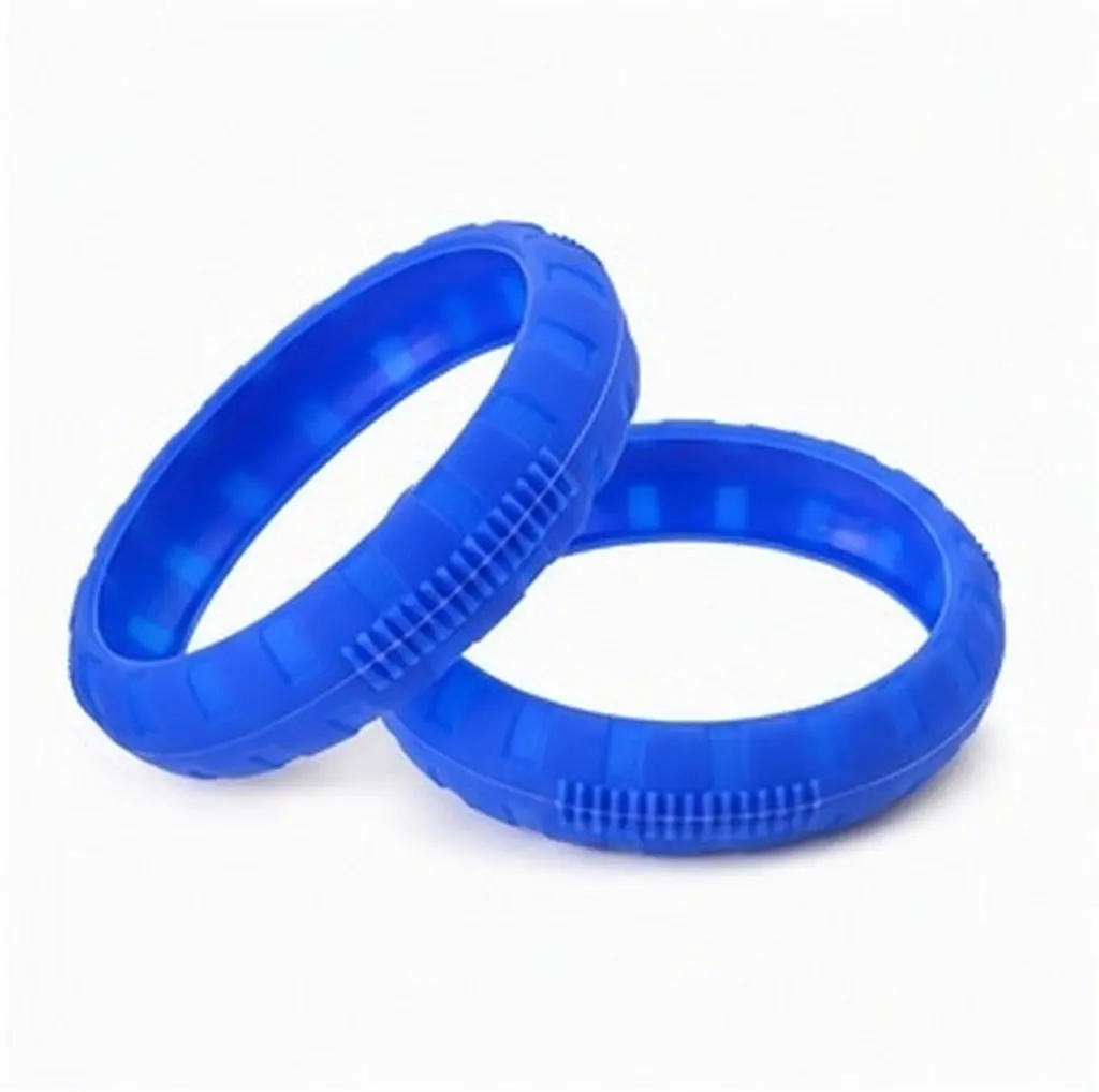 2Pcs Eco-Friendly Silicone Dumbbell Covers Wear-Resistant Tough Material Dumbbell Protective Cover for Strength Training Bright