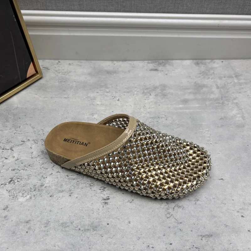 

Летние тапочки Faionable Me Upaded Version, женские сандалии Thi Bot, закрывающие голову, Diamond Ele Slip-On oes