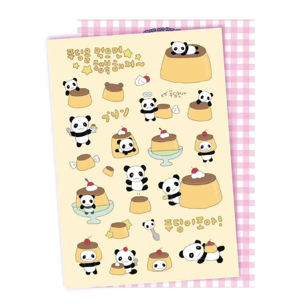 Imagem -04 - Cute Panda Series Adesivos Faça Você Mesmo Handbook Material Guka Rabbit Decoração