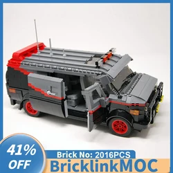 NEW MOC 2016PCS A-Team television Van SWAT Team Car Model DIY DIY creative ideas ChildToy birthday gift technology Blocks bricks