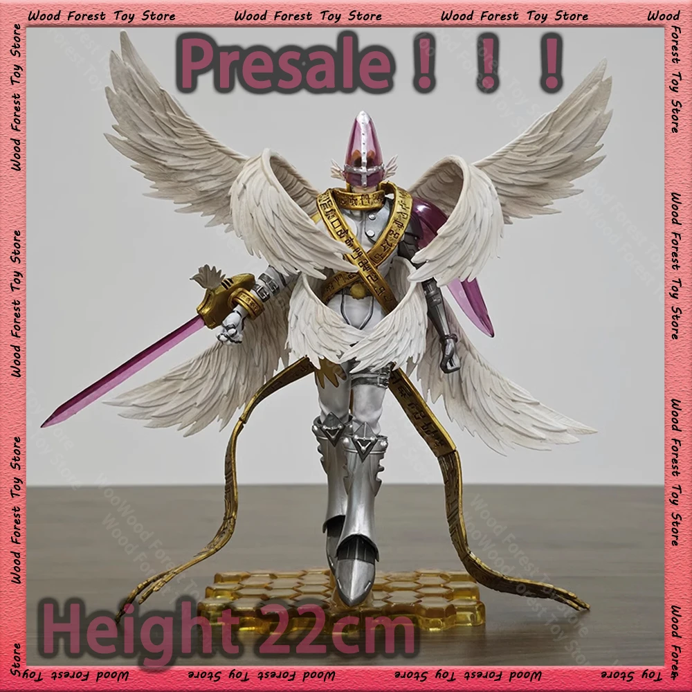 Digimon Adventure Figurine Holy Angemon Figure Anime Peripherals Gk Figures Collectible Statue Model Toys Gk Figures Gifts