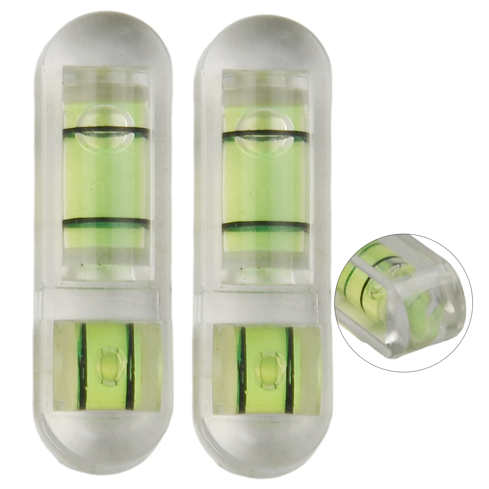 2Pcs Acrylic Glass Level for Accurate Pan-Tilt Adjustment on Cameras Photo Frames Murals and Office Equipment Mounting