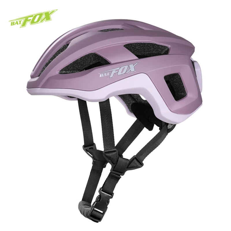 BATFOX Bicycle helmets men Bicycle helmet mtb safe High quality Matte purple integral mold Road riding helmets bicycle adult men