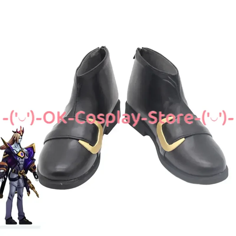 LOL Viego Cosplay Shoes PU Leather Shoes Halloween Party Boots Cosplay Prop Custom Made