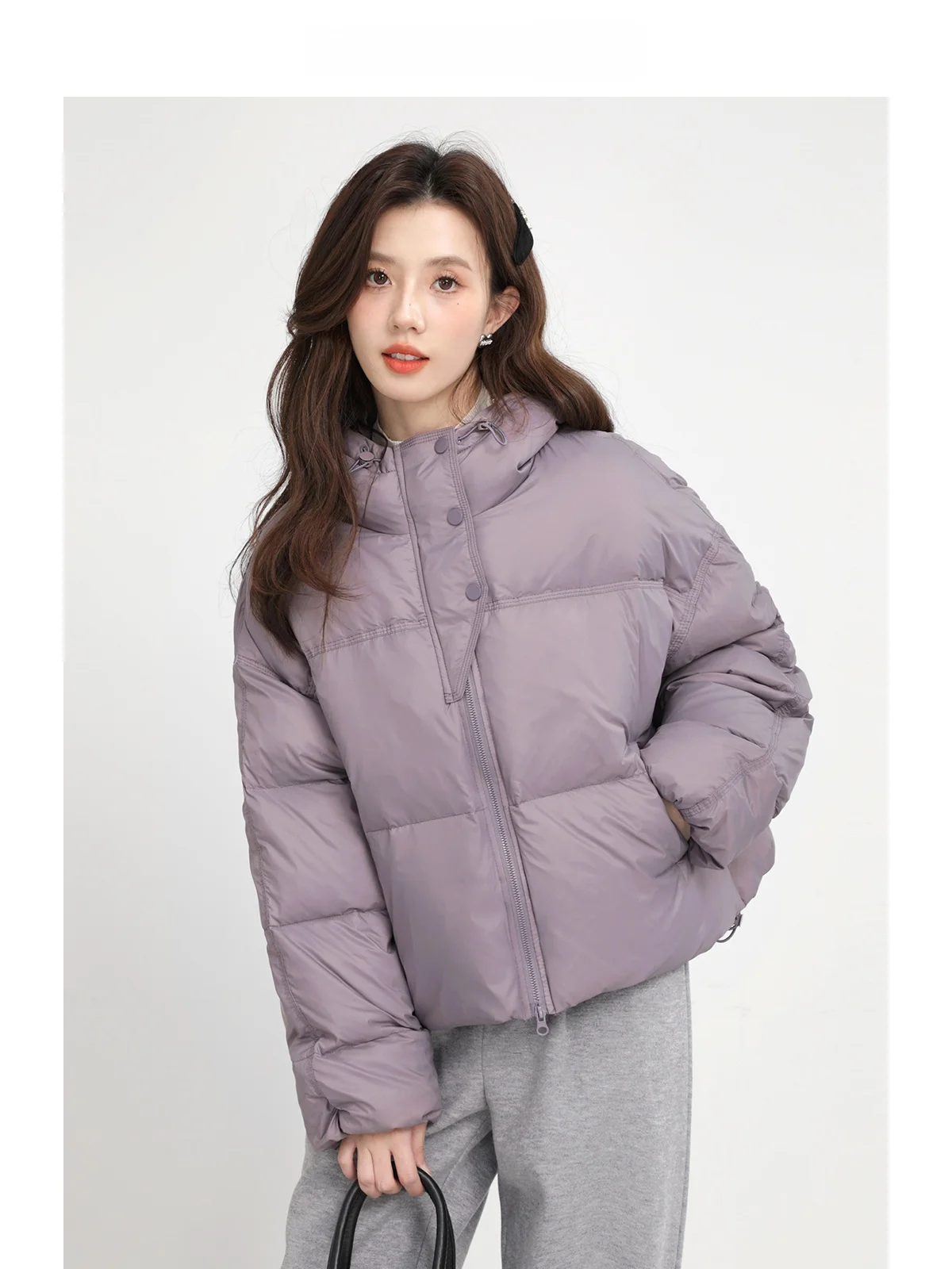 

Женское осеннее пальто Xinmon ort Puffer Jaet, легкое универсальное зимнее пальто с хлебом, белое пуховое пальто для поездок на работу