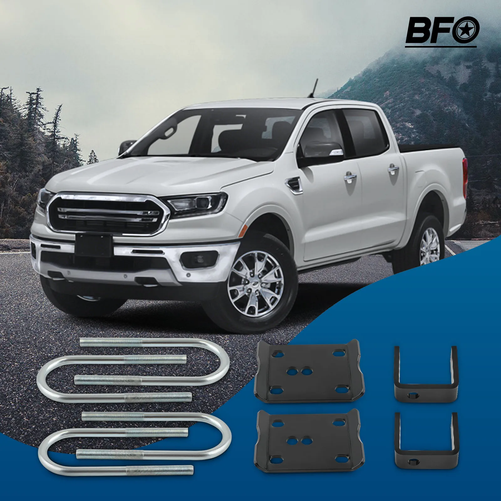 3" Front Lowering Coil Springs 5" Rear Drop Flip Kit For Ford Ranger 1983-1997