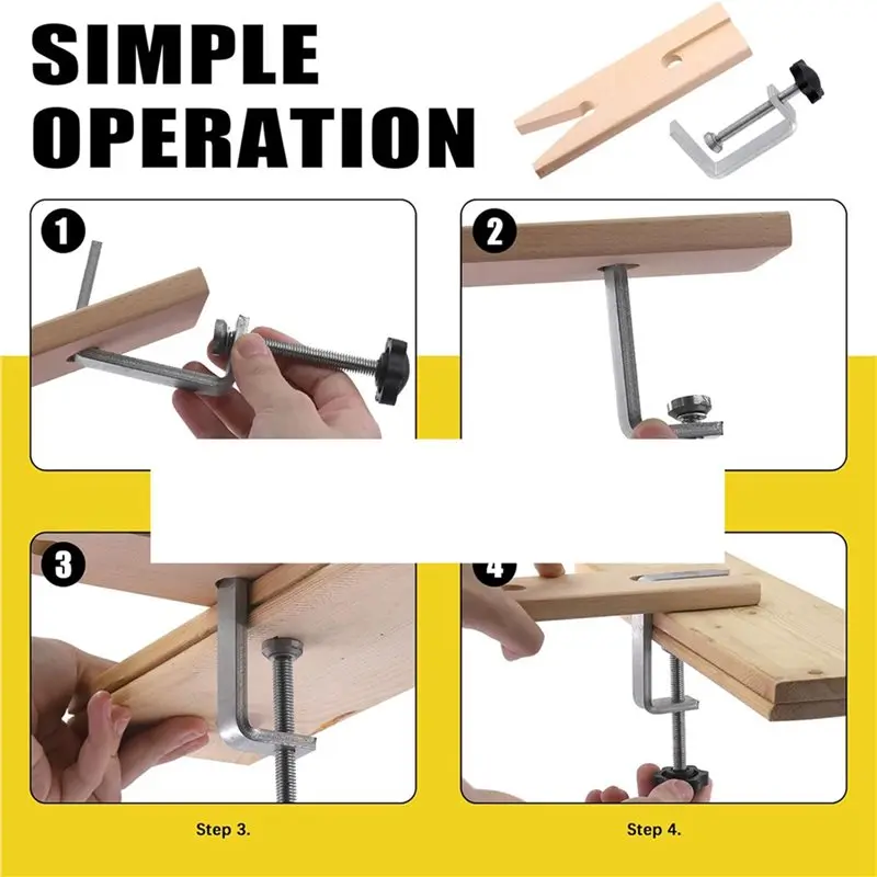 SEWS-2X 3 In 1 Jeweler Saw Kit Includes V-Slot Bench Pin Clamp, Adjustable Saw Frame And Piercing Handle Saw Blade