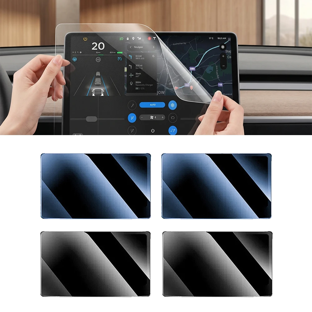 Tempered Glass Film For Tesla Model 3/Y/YL Juniper Highland Protector Center Control Screen Navigation Tempered Film Accessories