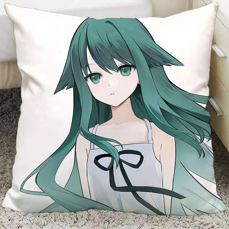 Dual Face Hug Pillow Super Soft Plush Couch Companion for Gaming Anime Fans Stress Relief Comfort Decor Saya no Uta