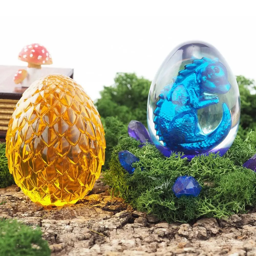 Casting Mold Silicone Material Dragon Egg Mold 3D Design DIY Mold Dinosaur Mold Animal Shape Resin Mold Craft Ornaments