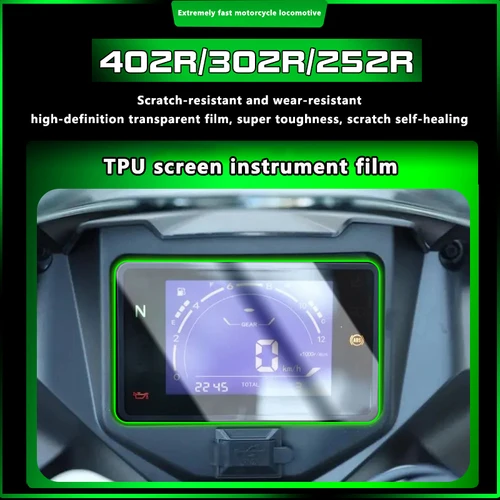 베날리 토네이도 302R 그을림 램프 TPU 내마모성 HD 스크린 스크래치 복구 보호 개조 