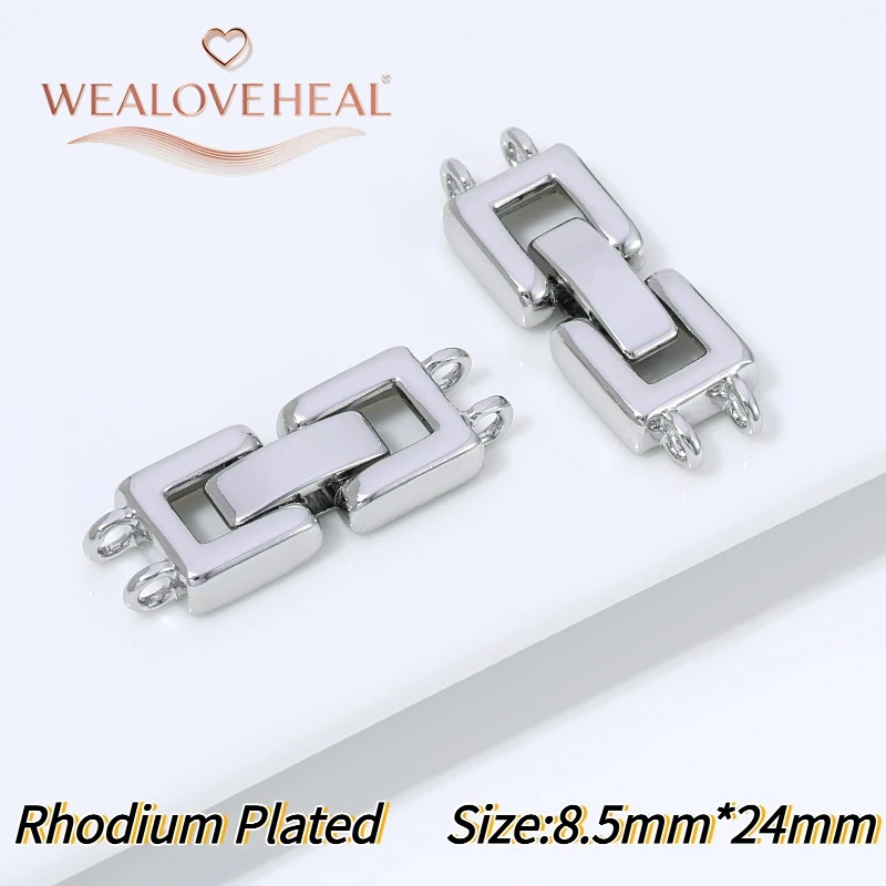 armband verschluss, 18K vergoldeter Messing-Mehrstrang-Kastenverschluss für Perlenketten und Armbänder, 2, 4, 8-reihiger Verbinder, DIY Schmuckherstellungszubehör, Verschluss – Detail 22