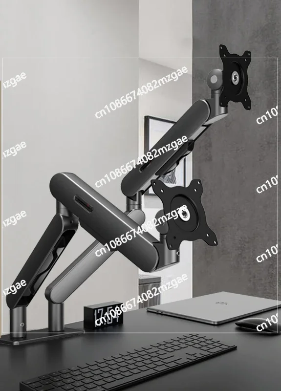 Monitor Dual Screen Bracket AM420 Rotating Lift Display Computer Double Arm Hanger To Protect Cervical Spine PLUS