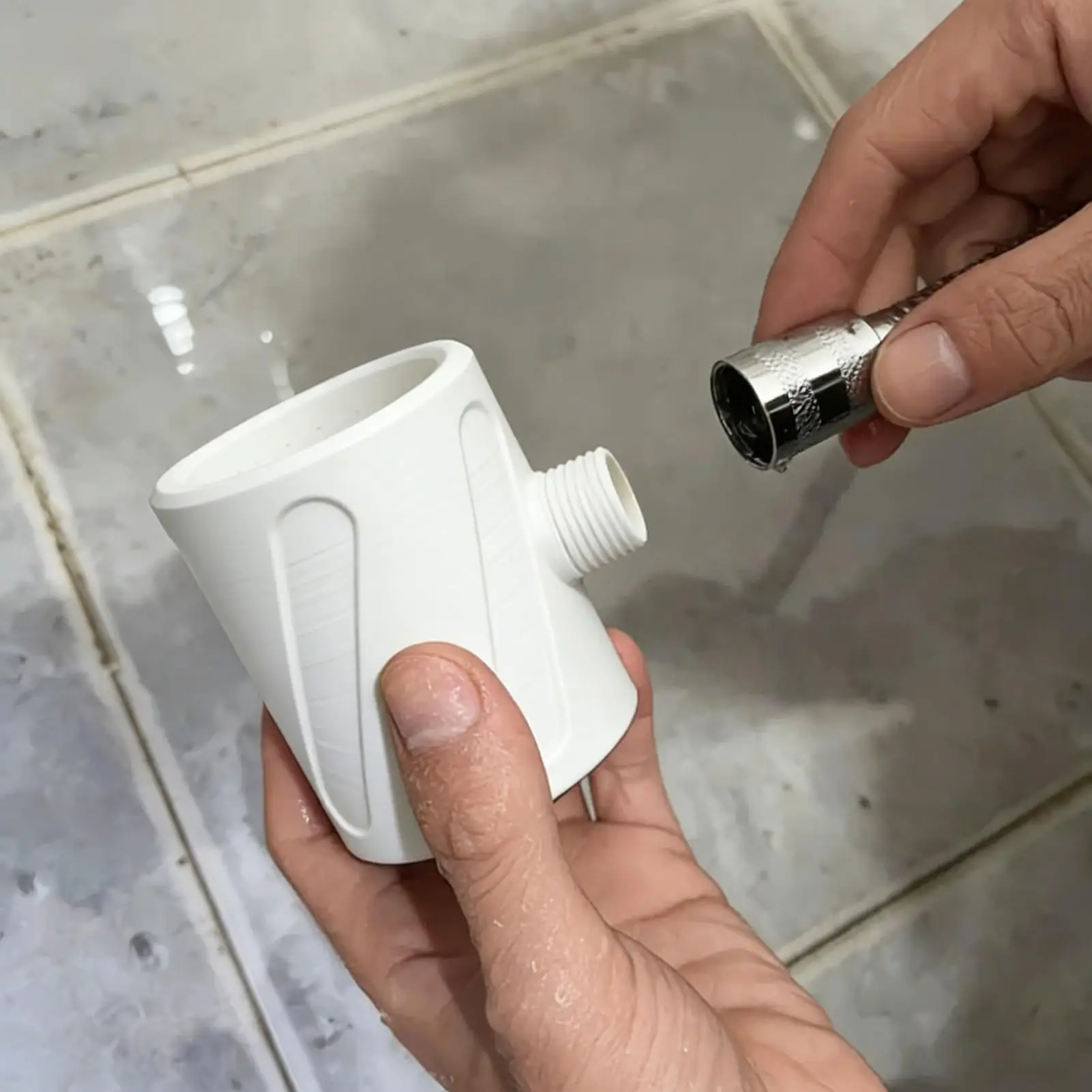 Massage Shower Head Portable Universal Anti Clog Precision Threading Women Massaging Shower Head Handheld for Home Hotel Rental