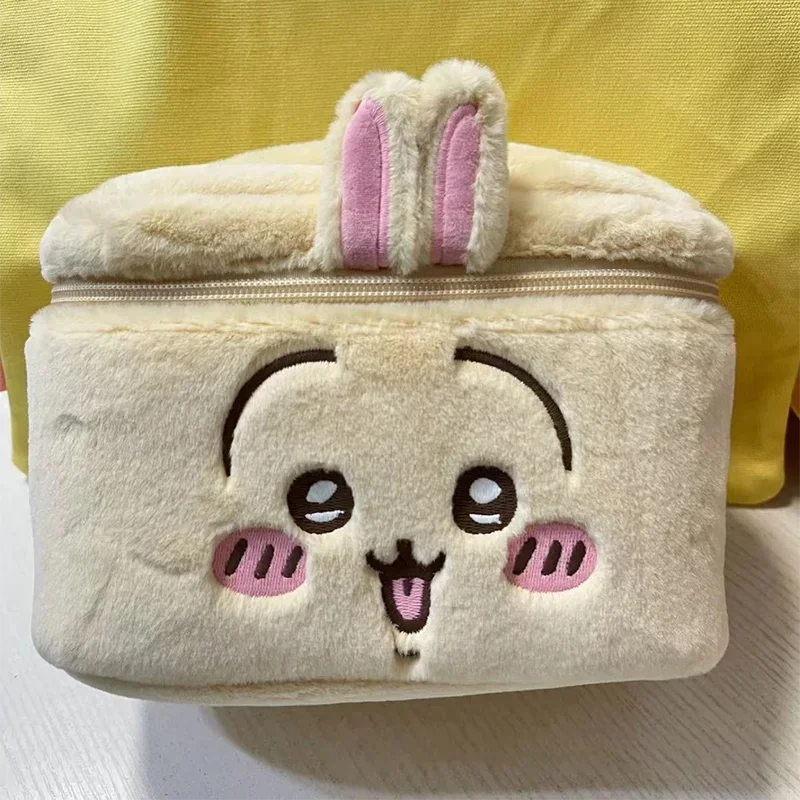 Cute Chiikawa Cosmetic Bag Large Capacity Multi Pocket Design Cosmetic Skin Care Product Travel Toiletries Storage Bag Tote Gift - view 5