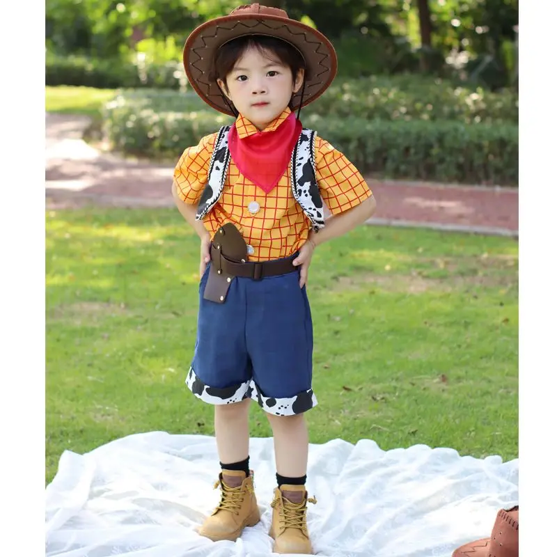 Disney simpatico cartone animato Buzz Lightyear Boy Summer New Outdoor Toy Story Theme Girl Dress Up Dress Up Dress Suit Regali di festa...