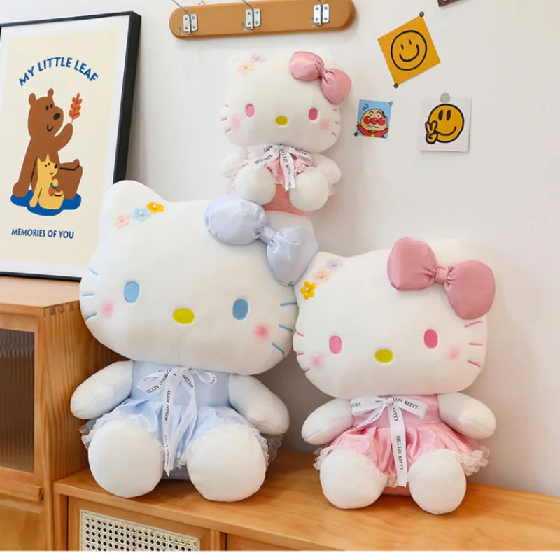 

Sanrio Cute Hello Kitty Plush Toys Pink 25-70cm Stuffed Plushie Doll Toys For Children Baby Pillow Girls Birthday Xmas Gifts