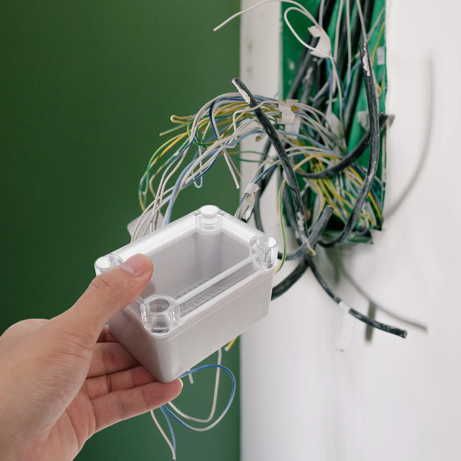 

Waterproof Junction Box Clear Abs Enclosure Outdoor Electrical Project Case Dustproof Terminal Box For Home Factory Wiring