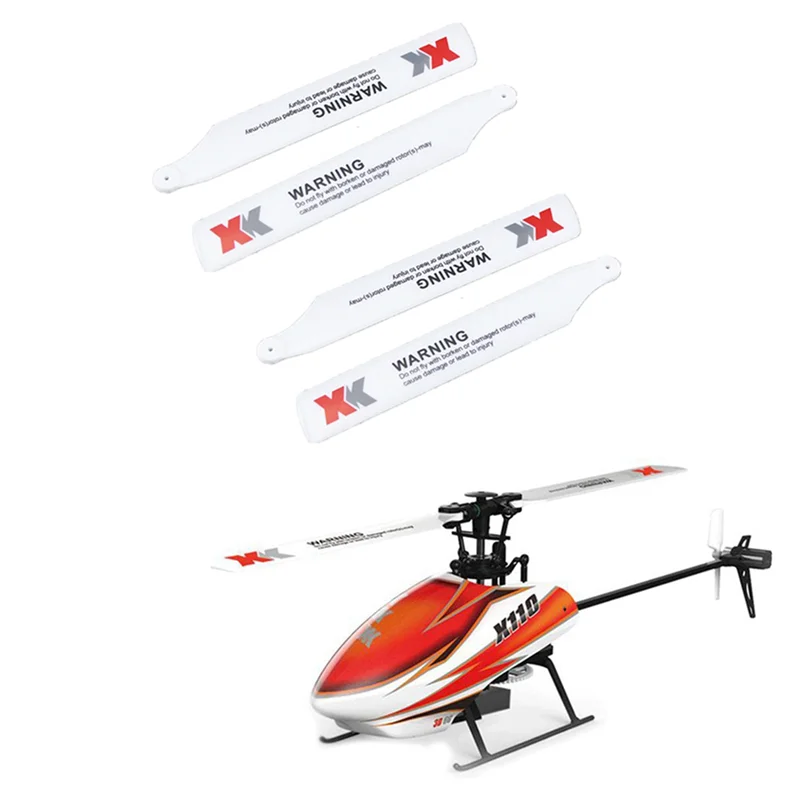 T31C-12Pcs K100.005 Main Blade Propeller Paddle For Wltoys XK K110 K110S K100 RC Airplane Spare Parts Accessories