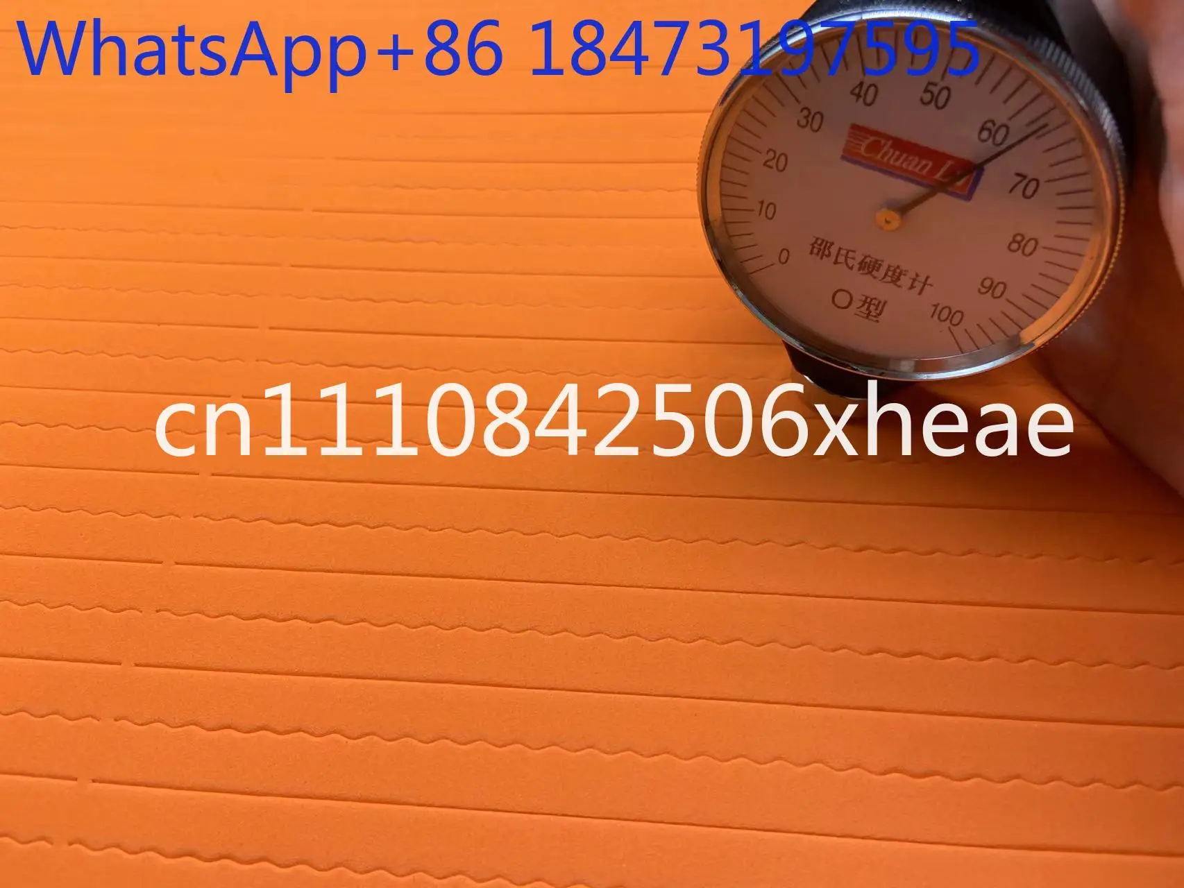 Super elastic 65-degree orange sponge pad, sponge strip, crease, automatic die-cutting