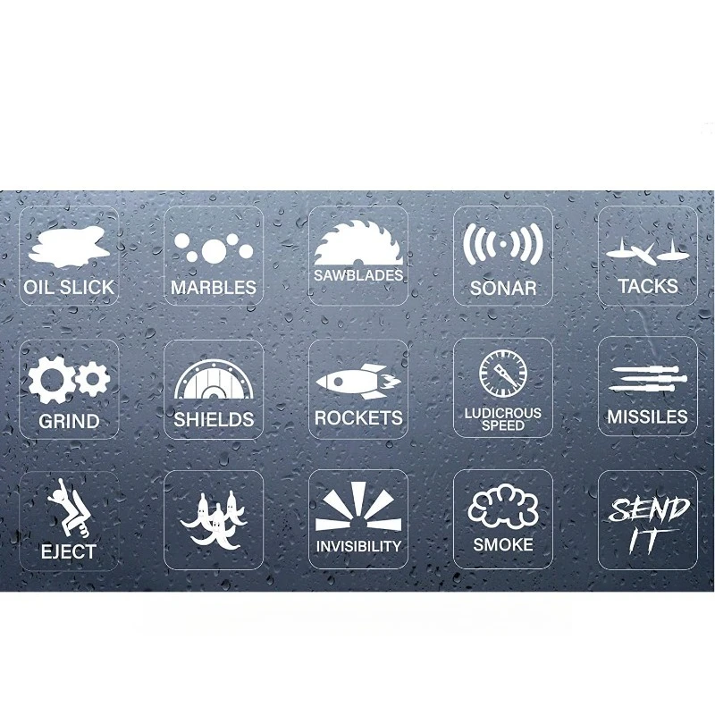 

15pcs/Set Creative Car Switch Button Stickers Dashboard Console Label Decals Self-Adhesive Decorations for Car Truck