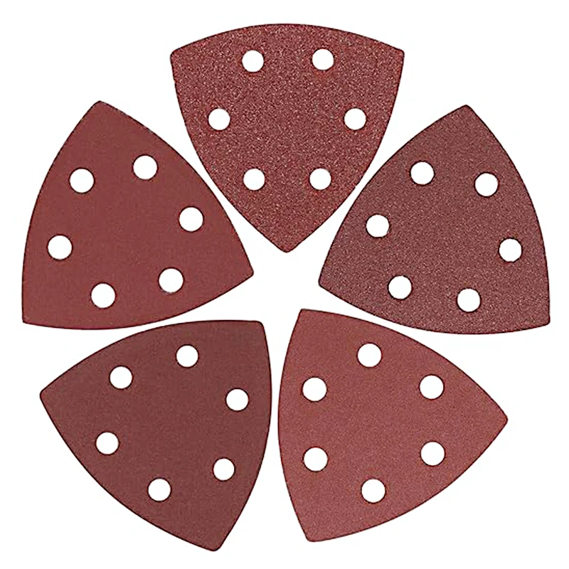 50/20/10 個三角形サンドペーパー研磨ツールアルミナ材料木工金属研磨および研削ディスクツールアクセサリー