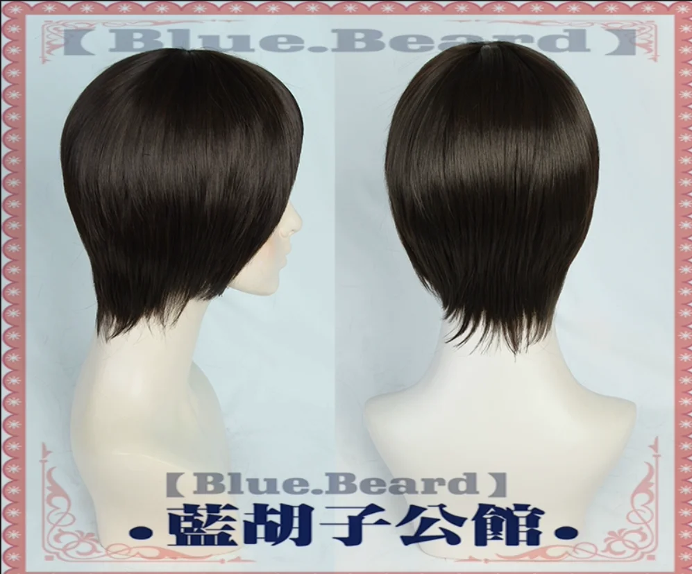 Ikari Shinji pruik Vrouwen Korte Bruine Pruik Korte Synthetische Cosplay Halloween Thema Feestkostuum