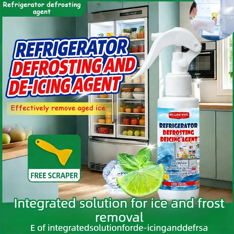 

Спрей для размораживания холодильников, средство для удаления льда, чистящий спрей для морозильных камер, устранитель запахов, бытовое средство для размораживания и очистки.