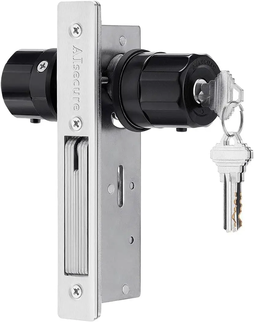 st-To-Lock Storefront Door Lock Commerical Mortise Lock, Swing Deadbolt & Solid Brass Cylinder Combo Keyed Alike For