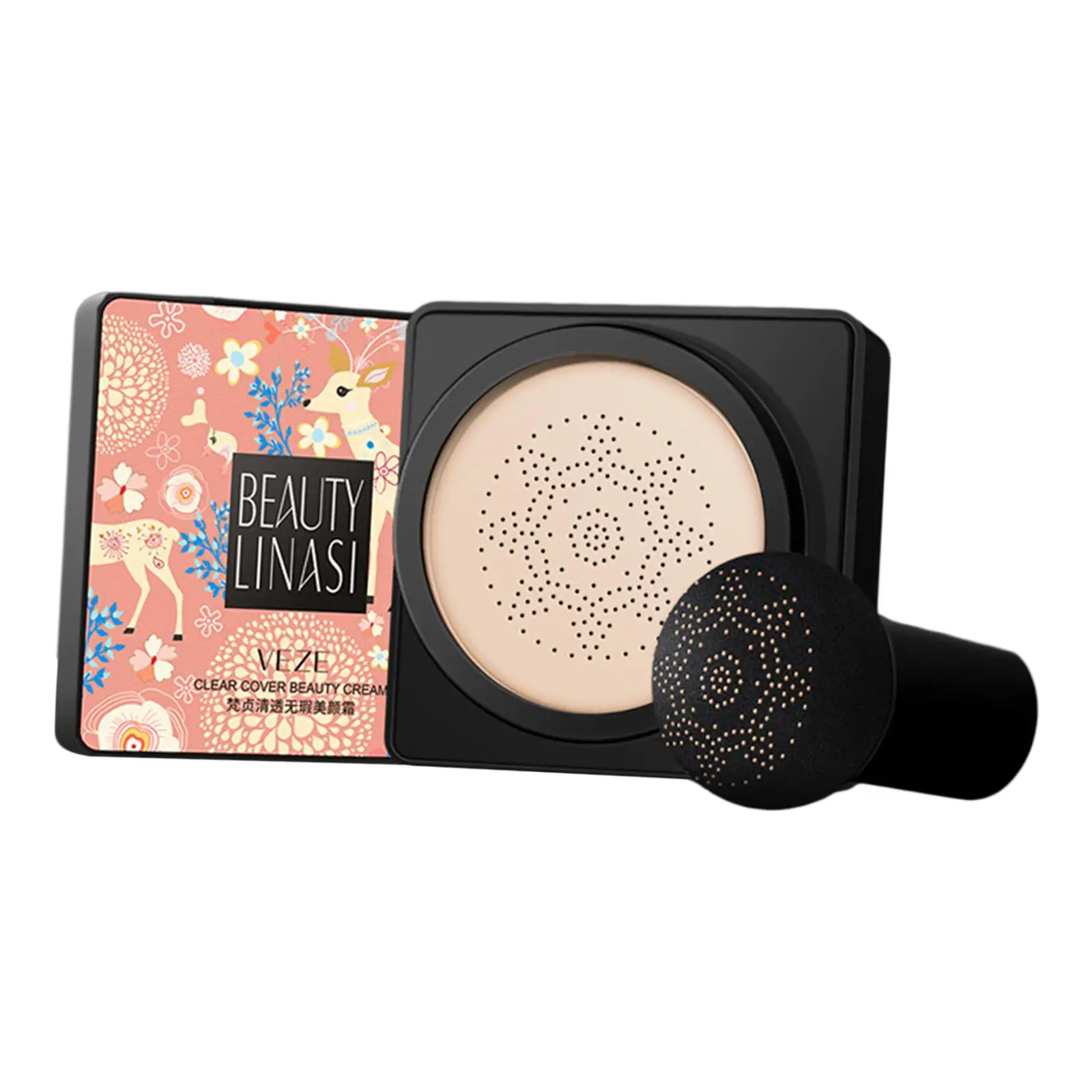 Almofada de ar bb creme base fosca corretivo base de maquiagem hidratante para acabamento facial brilhante e natural