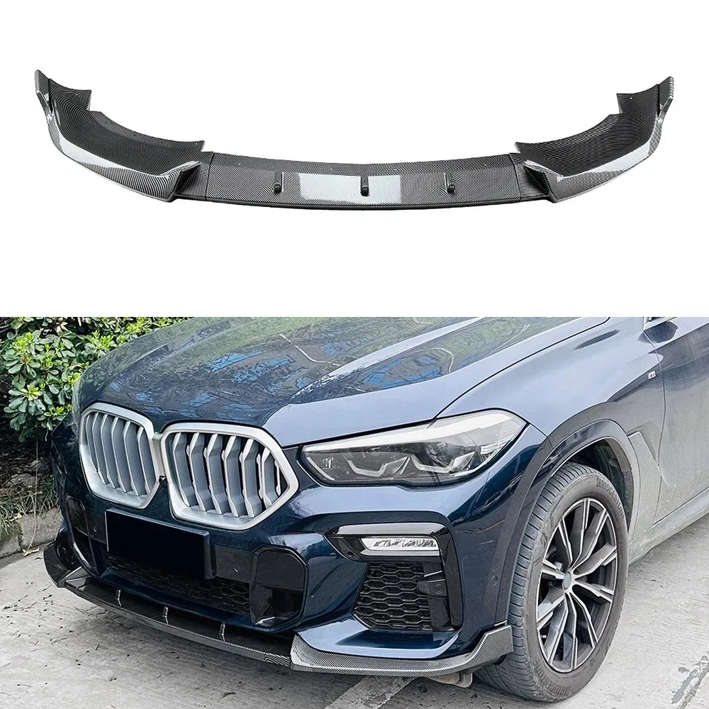 

Front Bumper Lip Spoiler Splitter For BMW X6 G06 M Sport 2019-2022 Diffuser Body kits Car Accessories