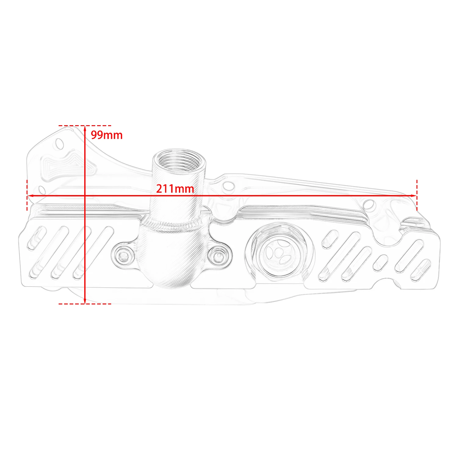Motorcycle Modified Oil Pan Aluminum Clear Visible Oils Bottom Potn For Vespa GTS GTV S200 250 300 2006-2018