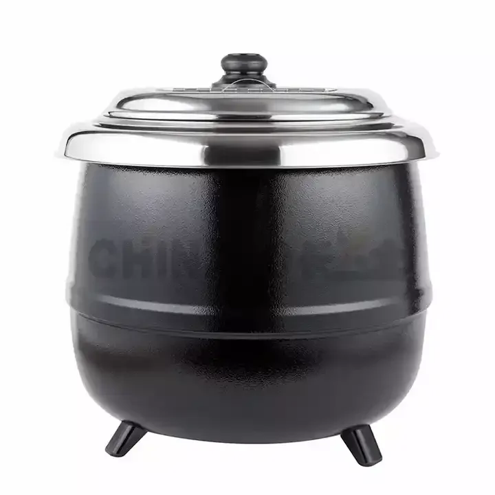 10L Soup Warmer Electric Stainless Stock Hot Pot Thermo Cooker Soup Warmer for fast food Restaurant