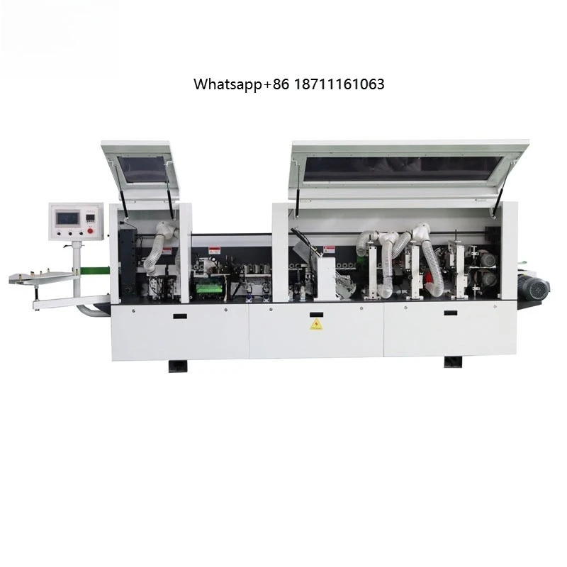 Wood Veneer 7 Functions PVC Straight Edge Banding Machine Hot Selling Full Automatic Pre Milling Edge Banding Machine for Door