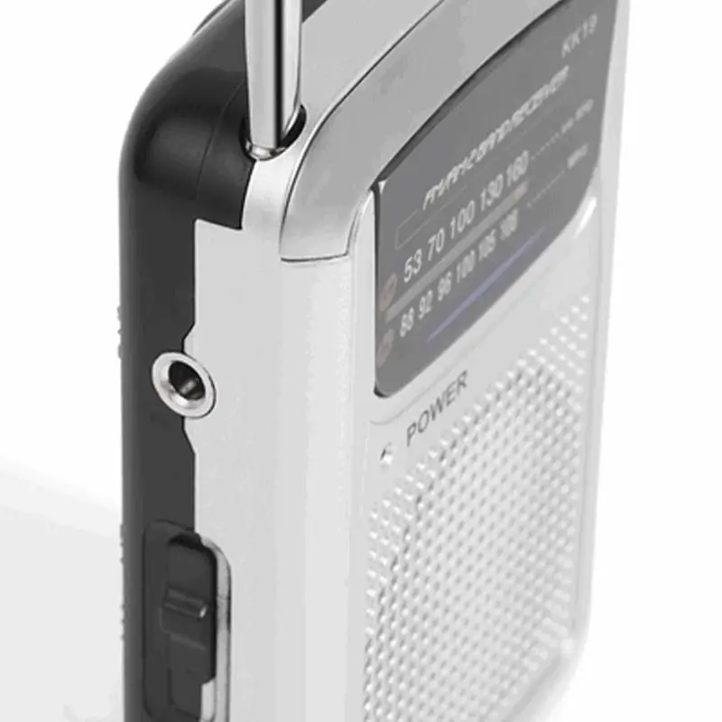 Radio FM AM con batería, Radio pequeña portátil estable, herramienta de entretenimiento para personas mayores con antena para dormitorio y sala de estar