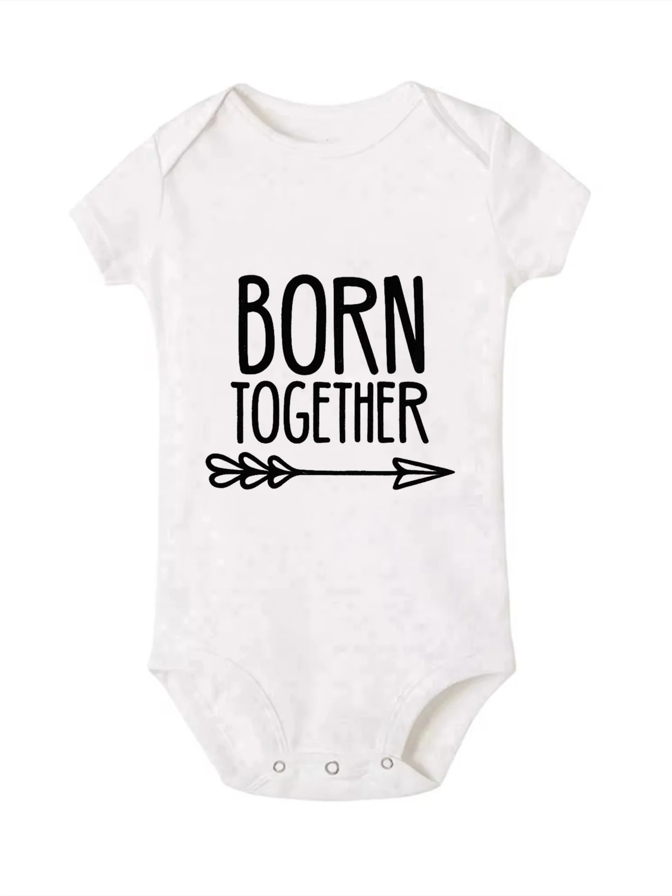 Forever Good Friend Pattern Newborn Jumpsuit Birthday Party Set Bodysuit Children S Summer Short Sleeved Jumpsuit Baby Gifts